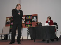 Inspector Cramer and Archie Goodwin in Wolfe’s office