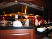 Chef Peter Timmins preparing American Dinner